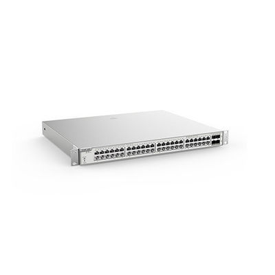 용량 Ruijie Reyee 48 포트 기가 비트 액세스 10G 업링크 레이어 2 네트워크 관리 PoE 스위치 RG-NBS3200-48GT4XS-P